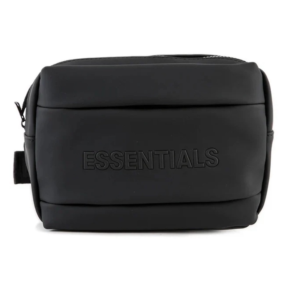 ESSENTIALS bag Black Crossbody Bag Minimalist Logo Streetwear Shoulder Pouch